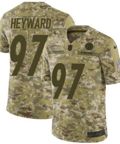 Nike Pittsburgh Steelers #97 Cameron Heyward Camo Stitched NFL Limited 2018 Salute To Service Jersey