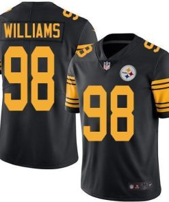 Nike Pittsburgh Steelers #98 Vince Williams Black Stitched NFL Limited Rush Jersey