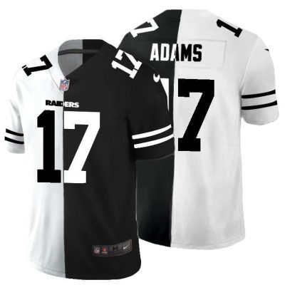 Nike Raiders #17 Davante Adams Black V White Peace Split Nike Vapor Untouchable Limited NFL Jersey
