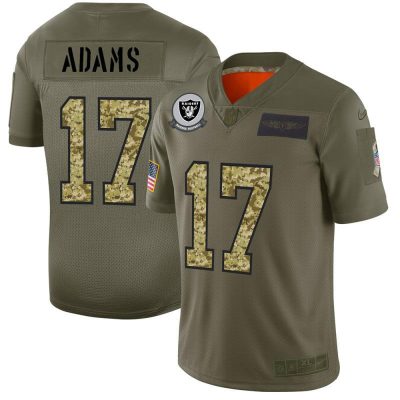 Nike Raiders #17 Davante Adams Nike 2019 Olive Camo Salute To Service Limited NFL Jersey