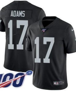 Nike Raiders #17 Davante Adams Black Team Color Stitched NFL 100th Season Vapor Untouchable Limited Jersey