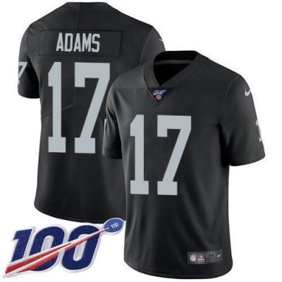 Nike Raiders #17 Davante Adams Black Team Color Stitched NFL 100th Season Vapor Untouchable Limited Jersey