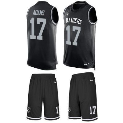 Nike Raiders #17 Davante Adams Black Team Color Stitched NFL Limited Tank Top Suit Jersey