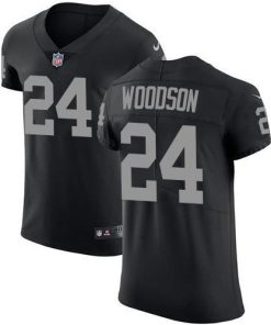 Nike Raiders #24 Charles Woodson Black Team Color Stitched NFL Vapor Untouchable Elite Jersey