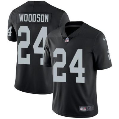Nike Raiders #24 Charles Woodson Black Team Color Stitched NFL Vapor Untouchable Limited Jersey
