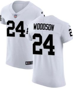 Nike Raiders #24 Charles Woodson White Stitched NFL Vapor Untouchable Elite Jersey
