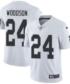 Nike Raiders #24 Charles Woodson White Stitched NFL Vapor Untouchable Limited Jersey
