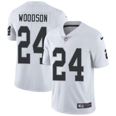 Nike Raiders #24 Charles Woodson White Stitched NFL Vapor Untouchable Limited Jersey