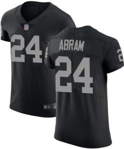 Nike Raiders #24 Johnathan Abram Black Team Color Stitched NFL Vapor Untouchable Elite Jersey