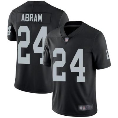 Nike Raiders #24 Johnathan Abram Black Team Color Stitched NFL Vapor Untouchable Limited Jersey