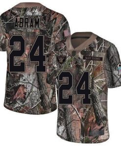 Nike Raiders #24 Johnathan Abram Camo Stitched NFL Limited Rush Realtree Jersey