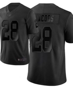 Nike Raiders #28 Josh Jacobs Black Stitched NFL Limited City Edition Jersey