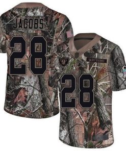 Nike Raiders #28 Josh Jacobs Camo Stitched NFL Limited Rush Realtree Jersey