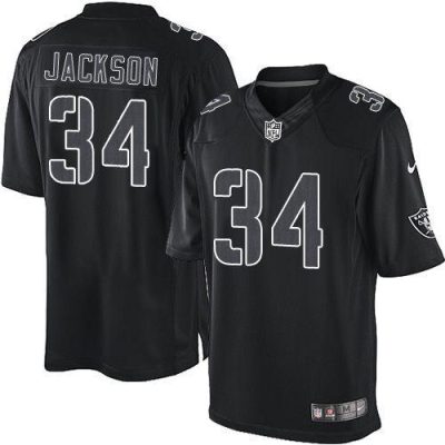 Nike Raiders #34 Bo Jackson Black Stitched NFL Impact Limited Jersey