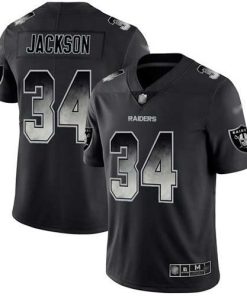 Nike Raiders #34 Bo Jackson Black Stitched NFL Vapor Untouchable Limited Smoke Fashion Jersey
