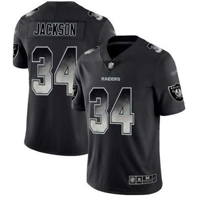 Nike Raiders #34 Bo Jackson Black Stitched NFL Vapor Untouchable Limited Smoke Fashion Jersey
