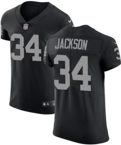 Nike Raiders #34 Bo Jackson Black Team Color Stitched NFL Vapor Untouchable Elite Jersey