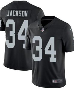 Nike Raiders #34 Bo Jackson Black Team Color Stitched NFL Vapor Untouchable Limited Jersey