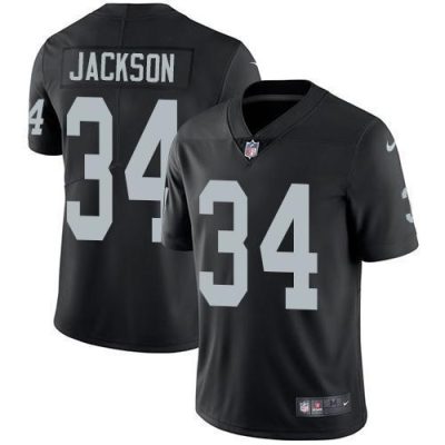Nike Raiders #34 Bo Jackson Black Team Color Stitched NFL Vapor Untouchable Limited Jersey