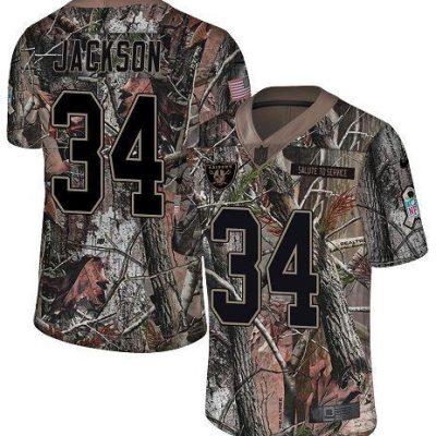 Nike Raiders #34 Bo Jackson Camo Stitched NFL Limited Rush Realtree Jersey