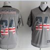 Nike Raiders #34 Bo Jackson Grey Stitched NFL Elite USA Flag Fashion Jersey