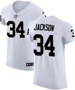 Nike Raiders #34 Bo Jackson White Stitched NFL Vapor Untouchable Elite Jersey