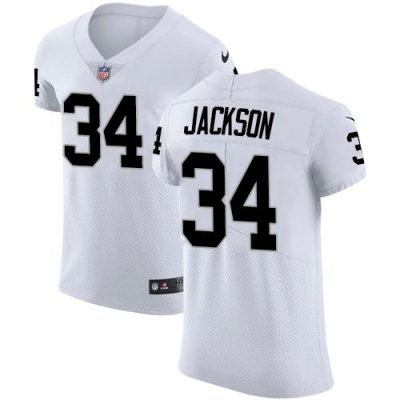 Nike Raiders #34 Bo Jackson White Stitched NFL Vapor Untouchable Elite Jersey