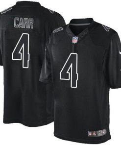 Nike Raiders #4 Derek Carr Black Stitched NFL Impact Limited Jersey