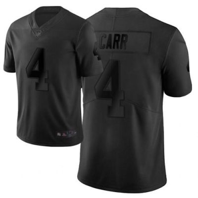Nike Raiders #4 Derek Carr Black Stitched NFL Limited City Edition Jersey