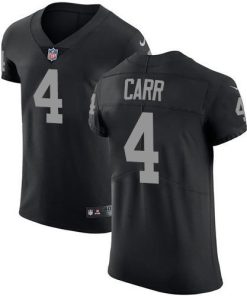 Nike Raiders #4 Derek Carr Black Team Color Stitched NFL Vapor Untouchable Elite Jersey