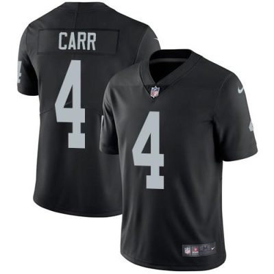Nike Raiders #4 Derek Carr Black Team Color Stitched NFL Vapor Untouchable Limited Jersey