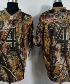 Nike Raiders #4 Derek Carr Camo Stitched NFL Realtree Elite Jersey