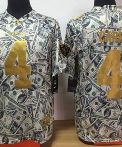 Nike Raiders #4 Derek Carr Dollar Fashion Stitched NFL Elite Jersey