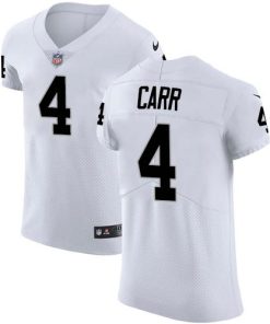 Nike Raiders #4 Derek Carr White Stitched NFL Vapor Untouchable Elite Jersey