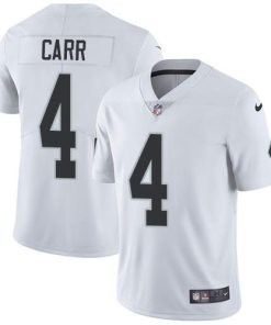 Nike Raiders #4 Derek Carr White Stitched NFL Vapor Untouchable Limited Jersey