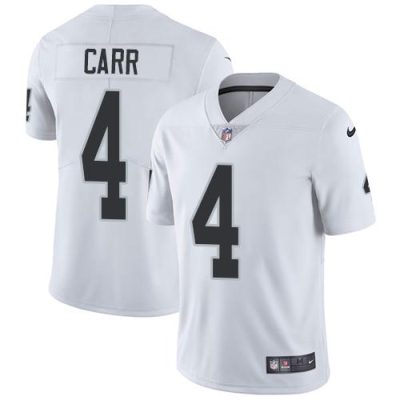 Nike Raiders #4 Derek Carr White Stitched NFL Vapor Untouchable Limited Jersey