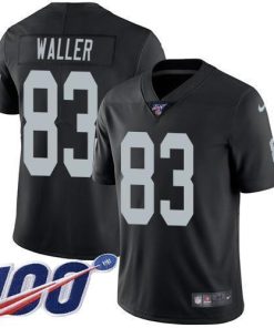 Nike Raiders #83 Darren Waller Black Team Color Stitched NFL 100th Season Vapor Limited Jersey