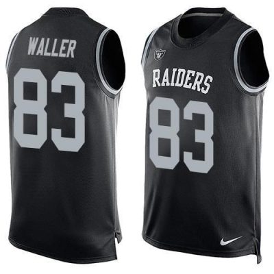 Nike Raiders #83 Darren Waller Black Team Color Stitched NFL Limited Tank Top Jersey