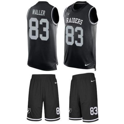 Nike Raiders #83 Darren Waller Black Team Color Stitched NFL Limited Tank Top Suit Jersey