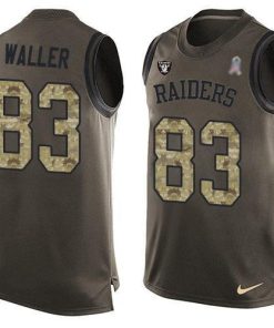 Nike Raiders #83 Darren Waller Green Stitched NFL Limited Salute To Service Tank Top Jersey