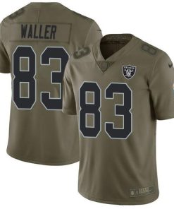 Nike Raiders #83 Darren Waller Olive Stitched NFL Limited 2017 Salute To Service Jersey