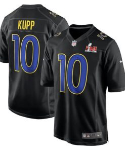 Nike Rams #10 Cooper Kupp Nike Black Super Bowl LVI Bound Game Fashion Jersey