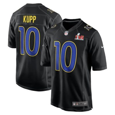 Nike Rams #10 Cooper Kupp Nike Black Super Bowl LVI Bound Game Fashion Jersey