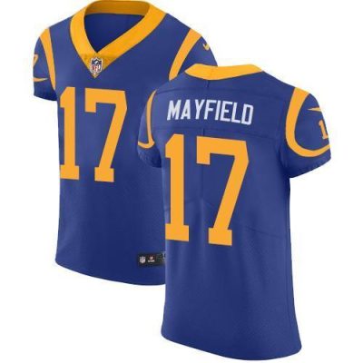 Nike Rams #17 Baker Mayfield Royal Blue Alternate Stitched NFL Vapor Untouchable Elite Jersey