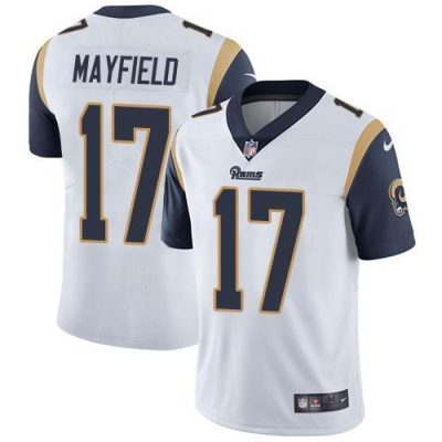 Nike Rams #17 Baker Mayfield White Stitched NFL Vapor Untouchable Limited Jersey