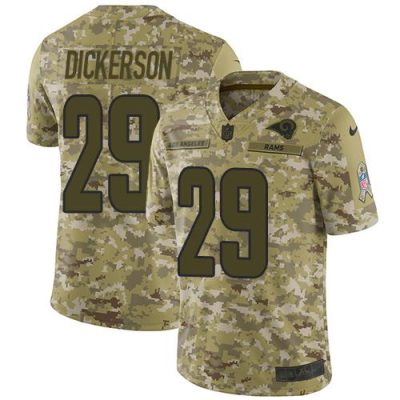 Nike Rams #29 Eric Dickerson Camo Stitched NFL Limited 2018 Salute To Service Jersey