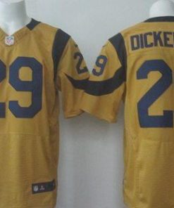 Nike Rams #29 Eric Dickerson Gold Stitched NFL Elite Rush Jersey