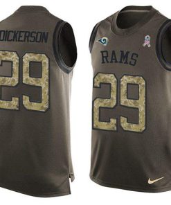 Nike Rams #29 Eric Dickerson Green Stitched NFL Limited Salute To Service Tank Top Jersey