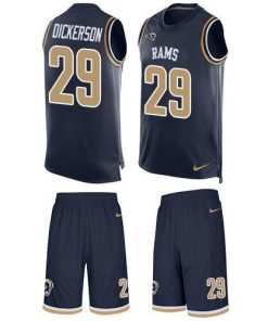 Nike Rams #29 Eric Dickerson Navy Blue Team Color Stitched NFL Limited Tank Top Suit Jersey