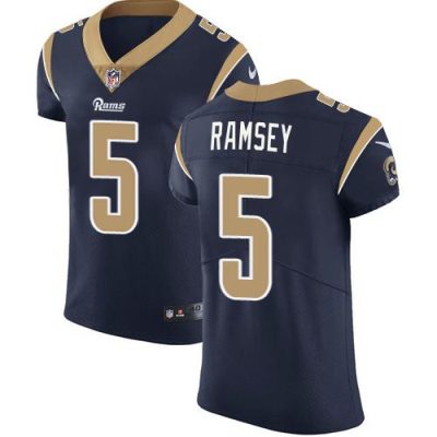 Nike Rams #5 Jalen Ramsey Navy Blue Team Color Stitched NFL Vapor Untouchable Elite Jersey